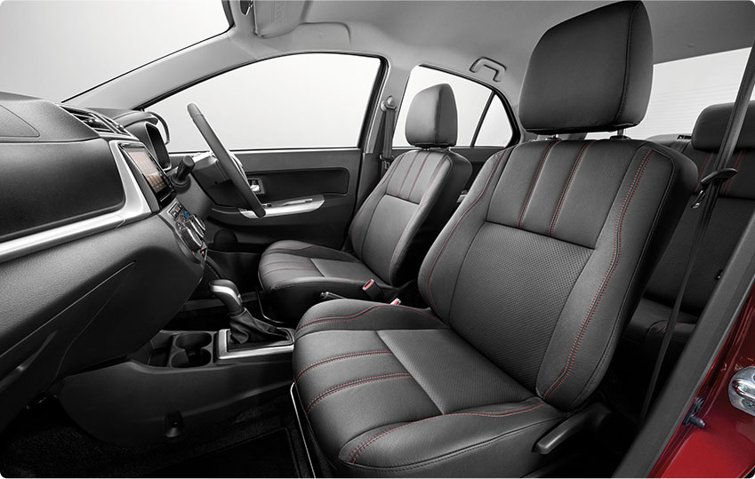 Perodua New Semi-bucket Leather Seats | Perodua Bezza - Compact Sedan Car